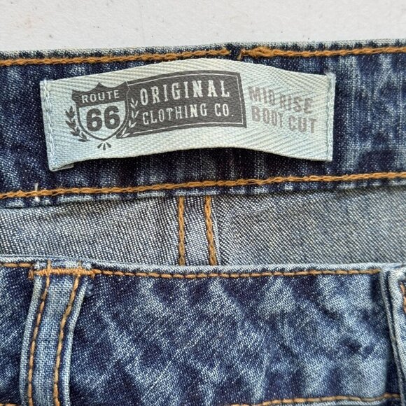 Route 66 Original Clothing Co. Jeans Womens Sz 13/14 A‎ Blue Mid-Rise Boot Cut - Picture 5 of 13